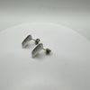 0.06ct Diamond Stud Bar Drop Earrings on Sterling Silver 925 