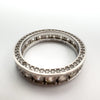 Chunky 2ct CZ Full Eternity Band Ring Size P - Q