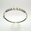 5ct CZ Sparkly Bangle in Sterling Silver 925 13g *