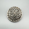 Vintage Large Round Celtic Brooch in Sterling Silver 925 Heavy 14g