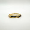 18ct Gold Sapphire & Diamond Wedding Eternity Stacking Ring Size L - M 2.1g