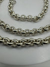 Vintage 29” inch Belcher / Rolo Necklace Chain In Sterling Silver 925 Heavy 53g