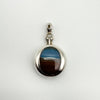 Chunky Vintage Agate Photo Locket Pendant in Sterling Silver 925 *