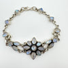 Moonstone 7” Bracelet in Sterling Silver 925 Heavy 16g *