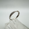 9ct White Gold .10ct Diamond Wedding Eternity Stacking Ring Size L - M