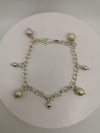 7" Beaded Ball Charm Bracelet 925 Sterling Silver 11g