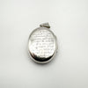 Vintage Engraved Locket in Sterling Silver 925 Sweet Love Note Message Engraved