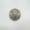 Vintage Large Round Celtic Brooch in Sterling Silver 925 Heavy 14g