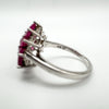 1.25ct Natural Ruby Cluster Ring in Sterling Silver 925 Size U - V by Gemporia