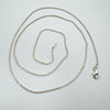 24” inch Flat Curb Chain Necklace in Sterling Silver 4g *