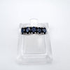 0.50ct Sapphire Eternity Stacking Wedding Ring in Sterling Silver Size L - M 925