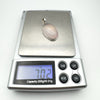 Large Oval Rose Quartz Pendant in Sterling Silver 925