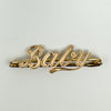 9ct Gold on Silver BABY Brooch or Pendant