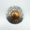 St. Justin Celtic Pewter & Copper Brooch Heavy 34g *