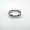 0.20ct Black Diamond Platinum 5mm Band Ring Size T U RRP New £1950 Box & Reciept