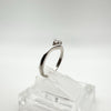 9ct White Gold 0.20ct 4x Stone Diamond Ring Size N - O Freshly Rhodium Plated