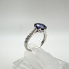 1.5ct Blue Sapphire CZ Engagement Ring Size M - N Sterling Silver 925