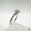 9ct White Gold 0.56ct Diamond Engagement Ring Size I - J Replated