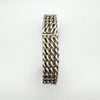 Unusual Chunky Woven Unisex Bangle / Bracelet in Sterling Silver 925 Heavy 56g