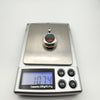 Chunky Vintage Agate Photo Locket Pendant in Sterling Silver 925 *