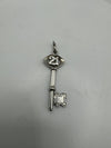 Vintage Large 21st Birthday Key Charm / Pendant Sterling Silver 925 by Nuvo