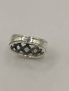 Sterling Silver Criss Cross Ring Size K - L *