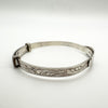 Engraved Vintage Baby Bangle in Sterling Silver 925 Adjustable ( Birm 1979 )