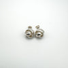 Chunky Lovers Knot Rope Stud Earrings in Sterling Silver 925