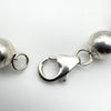 Beaded Ball Bracelet in Sterling Silver 925 Heavy 13g 