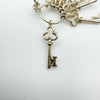 Vintage I LOVE YOU Keys Pendant / Charm in Sterling Silver 925 