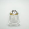 9ct Gold 2ct CZ Trilogy Ring Size N - O