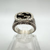 Gucci  Interlocking G or Double GG Ring Size 12 L Sterling Silver 925 Heavy 11g