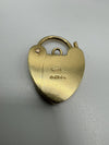 Vintage 9ct Gold Heart Lock Padlock by Jam 2.3g