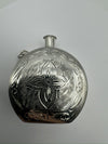 Large Vintage Perfume Poison Bottle Pendant Celtic Engraving Sterling Silver 13g