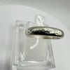 Textured Embossed Patterned Engraved Stacking Ring in Sterling Silver Size M N