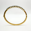 Blue Topaz Bangle / Bracelet - Gold Bonded