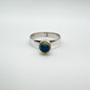 Cabochon Opal Ring in Sterling Silver 925 Size T - U