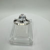 1ct Cushion Cut CZ Solitaire Engagement Stacking Ring Size M - N by QVC