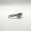 Vintage 0.30ct CZ Trilogy Ring in Sterling Silver 925 K - L Engagement Stacking