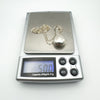 Vintage Perfume Poison Bottle & 18” Chain in Sterling Silver 925