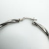 XL Twisted Hoops in Sterling Silver 925