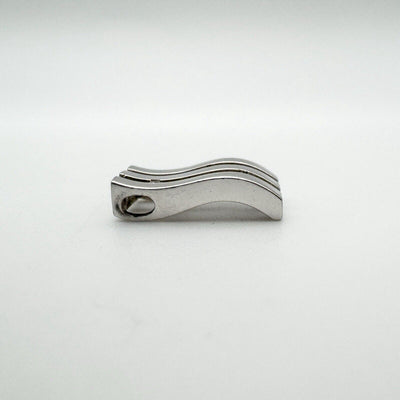 0.03ct Diamond Wave Bar Pendant in Sterling Silver 925