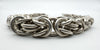 8.5” Graduated Byzantine Chain Extender or Bracelet in Sterling Silver 925 36g