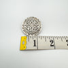 Vintage Large Round Celtic Brooch in Sterling Silver 925 Heavy 14g