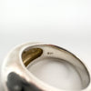 Chunky Modernist Dommed Ring in Sterling Silver 925 Size L - M Heavy 7g