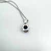 0.30ct Sapphire Solitaire Pendant & 18” Chain in Sterling Silver 925