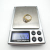 9ct Gold 2ct CZ Trilogy Ring Size N - O