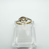 Art Deco 18ct Gold & Platinum 0.35ct Diamond Trilogy Ring Size K - L