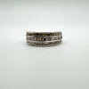 0.75ct Diamond Ring in Sterling Silver 925 Size M - N