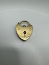 Vintage 9ct Gold Heart Lock Padlock by Jam 2.3g